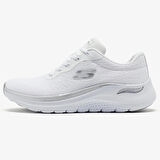 Skechers Arch Fit 2.0 Citi Drive Leather Womens Walking Black Sneaker Hakiki Deri Kadın Günlük Spor Yürüyüş Ayakkabısı 