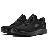 Skechers Summits-Korlo Memory Foam Mens Sneaker Hafızalı Taban Lastik Bağcıklı Erkek Günlük Spor Ayakkabı Siyah
