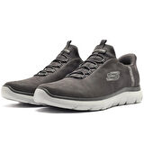 Skechers Summits-Korlo Memory Foam Mens Sneaker Hafızalı Taban Lastik Bağcıklı Erkek Günlük Spor Ayakkabı Gri