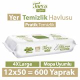 Turco Doğadan Yer Temizlik Havlusu Yeşil Sabun 12x50(600 Yaprak)