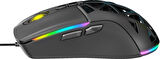 Nexus X1 12800 Dpi Reflex Örgü Kablolu & Değiştirilebilir Kapaklı Gaming Mouse - Siyah