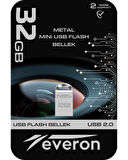 Everon 32gb Metal Usb Mini Flash Bellek 