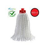 Viscomop Mikrofiber Boncuk Mop Yedek Başlık Ekonomik Paket 3'lü
