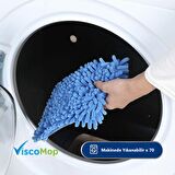 Viscomop Pratik Süper Emici Toz Toplayıcı Microfiber Şönil Mop Bezi 50 cm