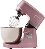 Karaca Cookplus Promix Mutfak Şefi, 4.3 Litre, Paslanmaz Çelik, Mikser, Hamur Yoğurucu, Blender, Gıda Öğütücü, Et Kıyma Makinesi, Pembe (OUTLET - TEŞHİR)