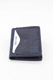 Bi.Te Rich Erkek Deri Cüzdan Lacivert K201 - El Yapımı (Handmade)