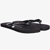 Calvin Klein Beach Monogram Erkek Parmak Arası Terlik Siyah