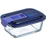 Luminarc Temp Easy Box Dikdörtgen 38 CC Mavi Kapak