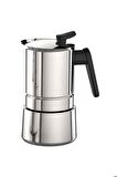 Acciaio Moka Pot 4 Cup - Paslanmaz Çelik