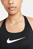 Nike Training Futura Swoosh Medium Support Sports Bra Kadın Spor Büstiyer Bra Siyah
