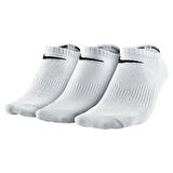Nike Performance Lightweight No Show 3'lü Pamuklu Soket Çorap Beyaz