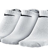 Nike Performance Lightweight No Show 3'lü Pamuklu Soket Çorap Beyaz