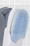 Nike Jordan Air Max Aura Leather Grey Shoes Hakiki Deri Bilekli Gri Basketbol Ayakkabısı 