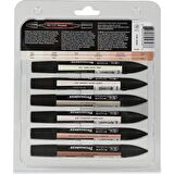 Winsor & Newton Promarker Grafik Kalemi 6'Lı Set Skin Tones