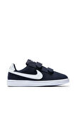 Nike Court Royale Leather Sneaker Hakiki Deri Bantlı Çırtlı Unisex Çocuk Spor Ayakkabı Lacivert