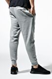 Nike Fleece Jogger Taper Leg Dar Kesim Eşofman Altı Şardonlu Polarlı Gri