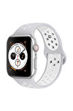 Apple Watch Silikon Delikli Kordon Iwatch Uyumlu Kayış Seri 1 | 2 | 3 | 4 | 5 | 6 Seri 38 & 40mm
