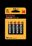 KODAK XTRALIFE 4 ADET ALKALIN KALEM PIL