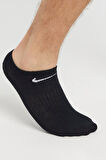 Nike Dri Fit Everyday Cotton Lightweight No Show 3 Pck Unisex Bileksiz Çorap 3 Çift Siyah