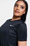 Nike Miler Dri Fit Tee Sırt Hava Panelli Koşu Spor Antrenman Tişörtü Siyah