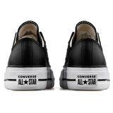 Chuck Taylor All Star Leather Platform Kadın Siyah Sneaker Ayakkabı 561681C