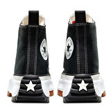 Run Star Hike Canvas Platform Kadın Siyah Sneaker Ayakkabı 166800C