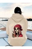Unisex NıghtMare Baskılı kapüşonlu Sweatshirt