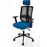 Zeon Comfort Ofis Koltuğu Çalışma Koltuğu |mavi |siyah Yıldız Ayak