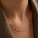 Altın Zarif Hasır Kolye