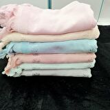 FİESTA SOFT KADİFE JAKARLI BAĞLAMALI HAVLU SETİ 6 ADET 50 X 90 CM