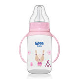 Wee Baby Klasik Kulplu PP Biberon 150 ml - PEMBE