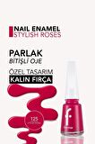 Flormar Klasik Parlak Bitişli Yüksek Pigmentli Oje - Nail Enamel-125 Stylısh Roses New- 8682536035767