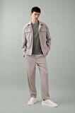 DeFacto Yazlık Kumaş Pantolon Tapered Fit Normal Kesim Düz Paça Her Yöne Esneyen B6584AX24SPGR207