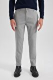 DeFacto Twill Chino Pantolon Slim Fit Dar Kesim Dar Paça Basic Düz Cepli B2091AX23AUGR390