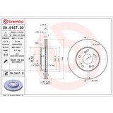 FREN DISKI ON HAVALI HONDA CIVIC HATCHBACK 1.4 / 1.6 2000-2006 CRZ1.5 HIBRID 11-/ 262×5