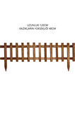 Ahşap Bahçe Saksılık Çit Bahçe Çiti Kazıklı 120cm X 40cm