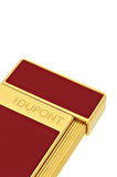 S.T. Dupont Lacquered Slimmy Kırmızı Puro Çakmağı 28030