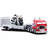 Maisto Harley Davidson Cycle Town Haulers Tır Kırmızı - Yeşil
