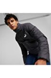 Erkek Siyah Rüzgar-su Geçirmez Ess+ Padded Jacket Günlük Spor Mont 84934901