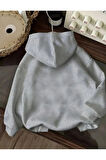 Baskılı İçi Polarlı Sweatshirt