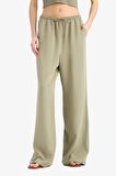 DeFacto Keten Karışımlı Palazzo Pantolon Wide Leg Geniş Bol Paça Üç Cepli Normal Bel Basic Düz Standart Boy C4545AX25SPKH459