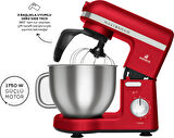 Karaca Mastermaid Chef Pro Çift Kollu Stand Mikser Imperial Red 1750 W
