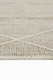 Garden Geometrik Jüt Görünümlü Salon Halısı Mutfak Çocuk Odası Bahçe Teras Halısı Yıkanabilir