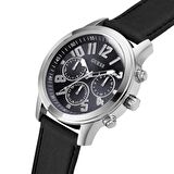 GUESS GUGW0709G1 SİYAH DERİ KORDON ERKEK KOL SAATİ