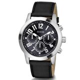 GUESS GUGW0709G1 SİYAH DERİ KORDON ERKEK KOL SAATİ