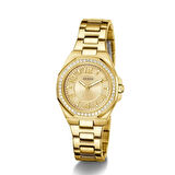 GUESS GUGW0877L2 ALTIN KAPLAMA TAŞLI KADIN KOL SAATİ