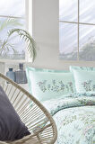 ÖZDİLEK NEVRESİM TAKIMI  RANFORCE 57 TEL ÇİFT KİŞİLİK MINT ROMANTIC TOUCH