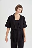DeFacto Yarım Kol Sabahlık-Fall in Love B6559AX23AUBK81