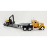 Model Taşıyıcı Tır ve Ekskavatör 1:43 Long Haul Kenworth