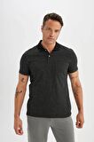 DeFacto Slim Fit Kısa Kollu Polo Tişört D0031AX24SMBK81
